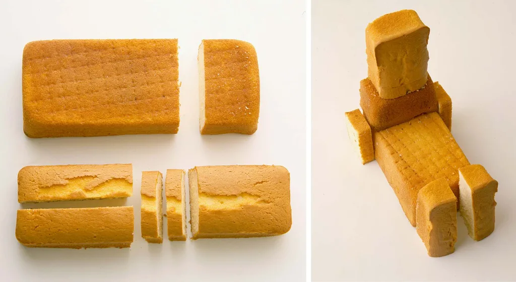 How to cut Robert Robot cake pieces