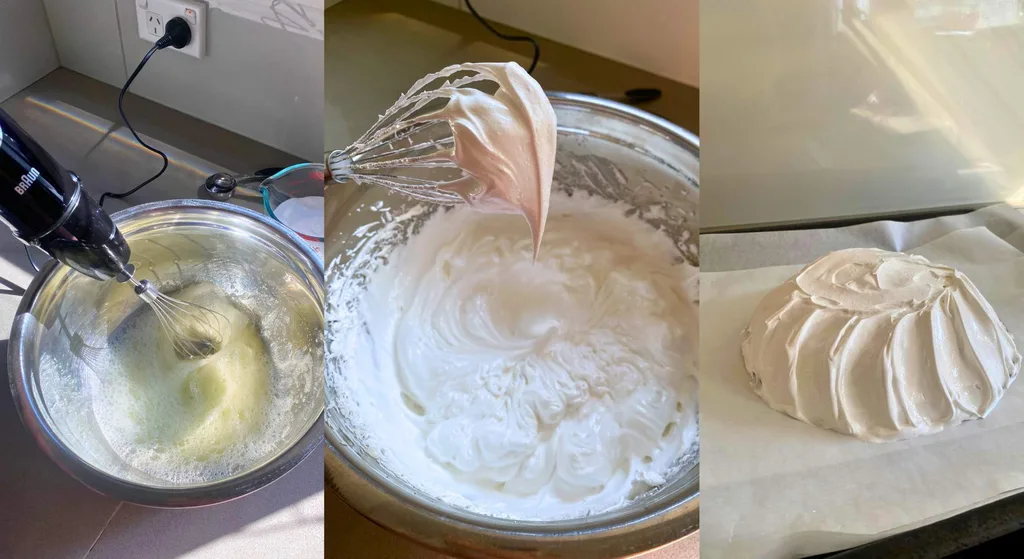 Using the Braun MultiQuick 9 to whisk egg whites for pavlova meringue