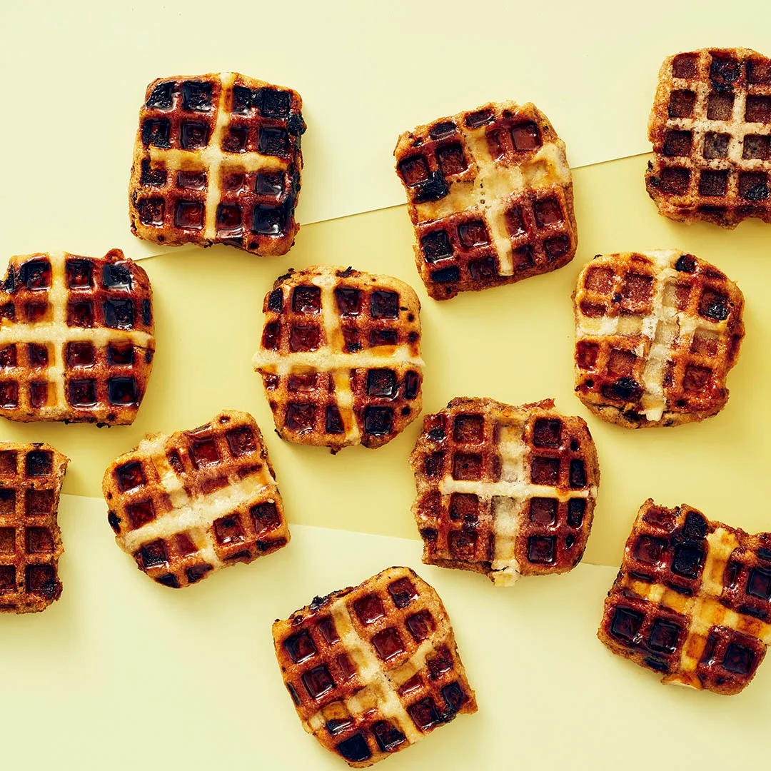 hot cross bun waffles