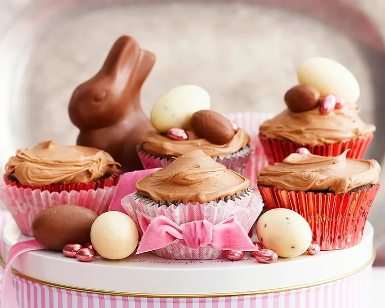 Easter dessert chocolate cupcakes