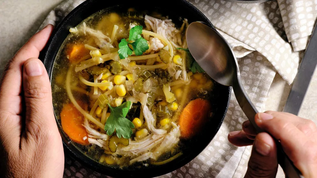 Slow cooker chicken noodle soup