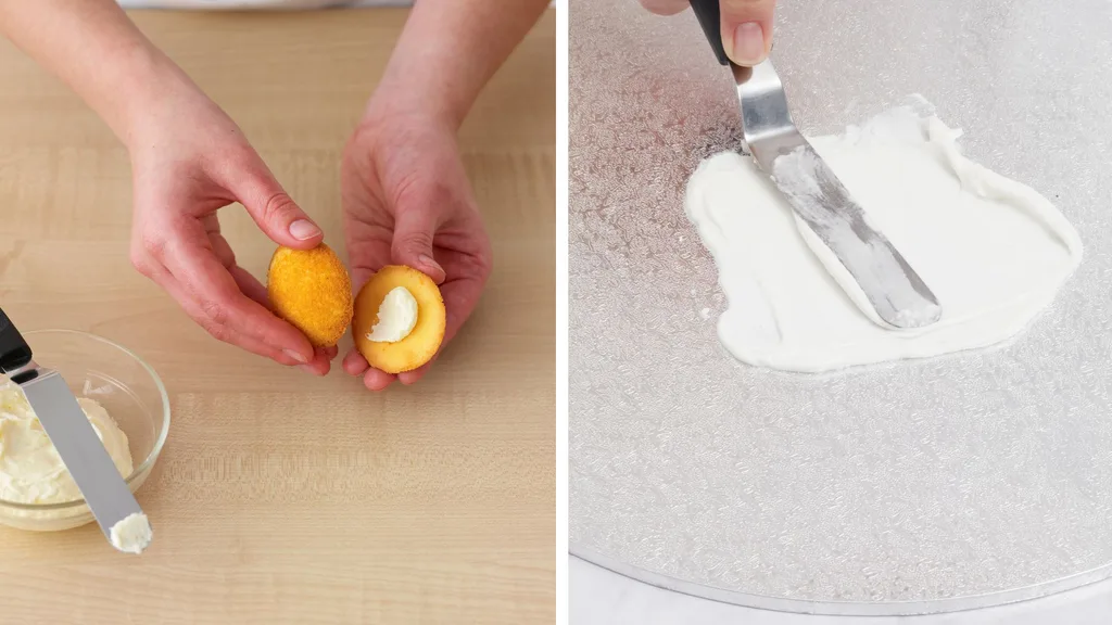 Butter cream as glue