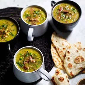 Slow cooker pea and ham soup