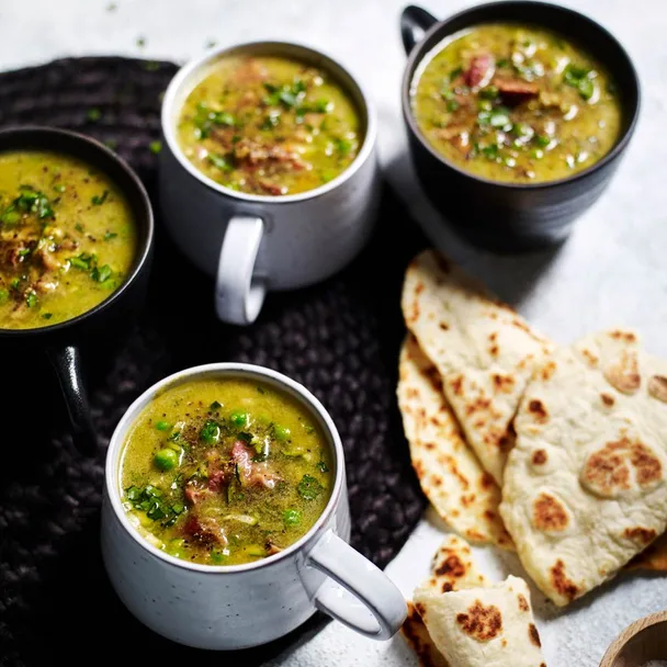 Slow cooker pea and ham soup