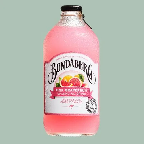 Bundaberg Pink Grapefruit Sparkling Drink, 12 x 375 Milliliters
