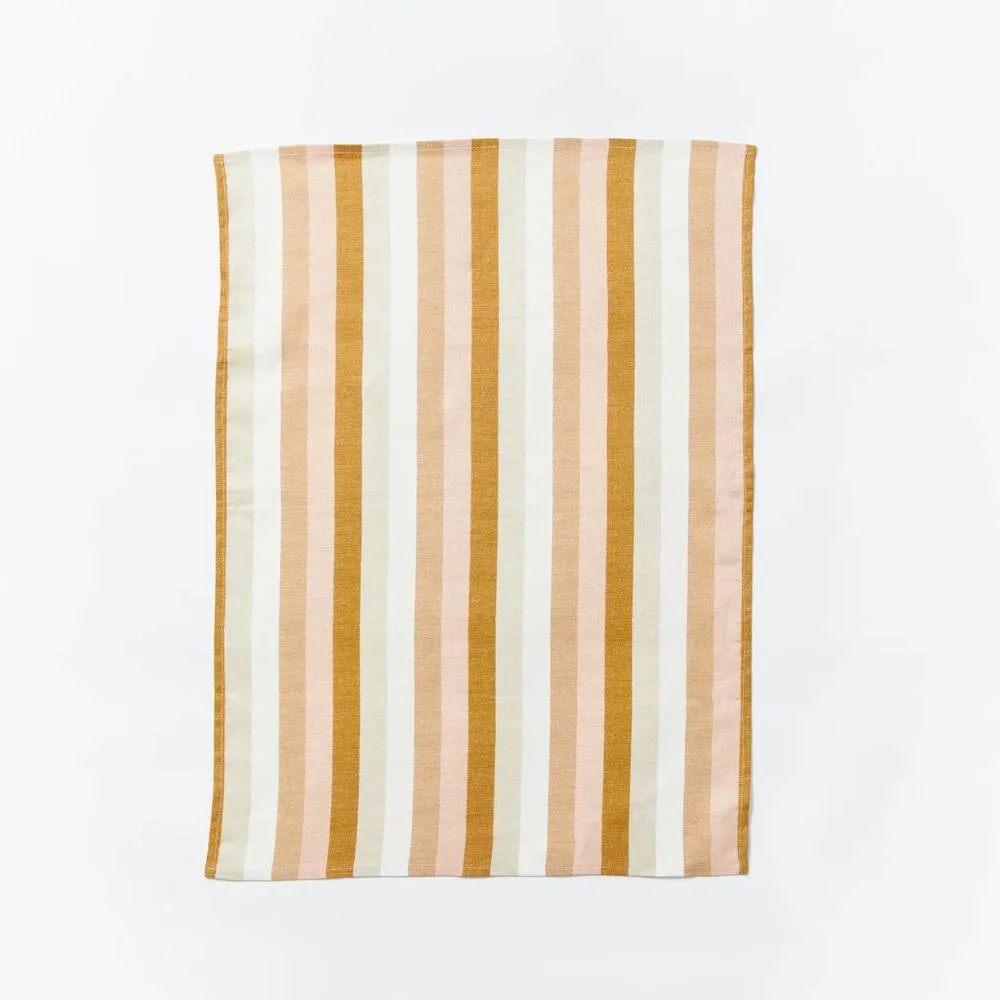 Florence Stripe Wheat Tea Towel