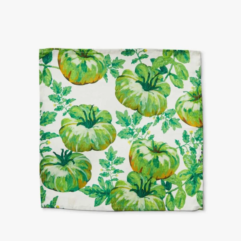 Bonnie and Neil Heirloom Green Linen Napkins (set of 4)