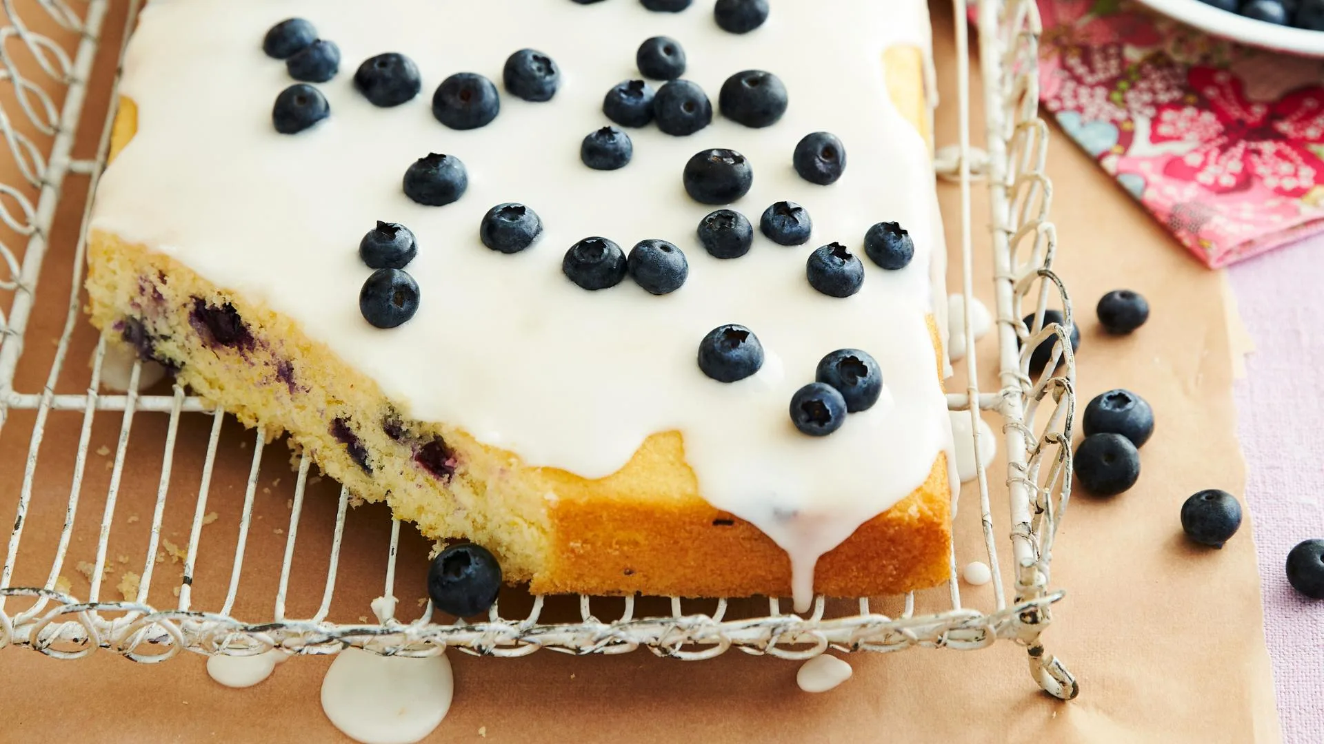 Julie Goodwin’s simple lemon cake with blueberries 