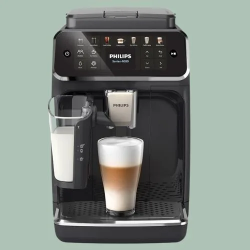 Philips 4400 Series Fully Automatic Espresso Machine &ndash; 12 Hot & Iced Coffees, Quick-to-Clean LatteGo Milk System, SilentBrew, QuickStart, Ceramic Grinder, New 2025 Model, Black (EP4441/20)