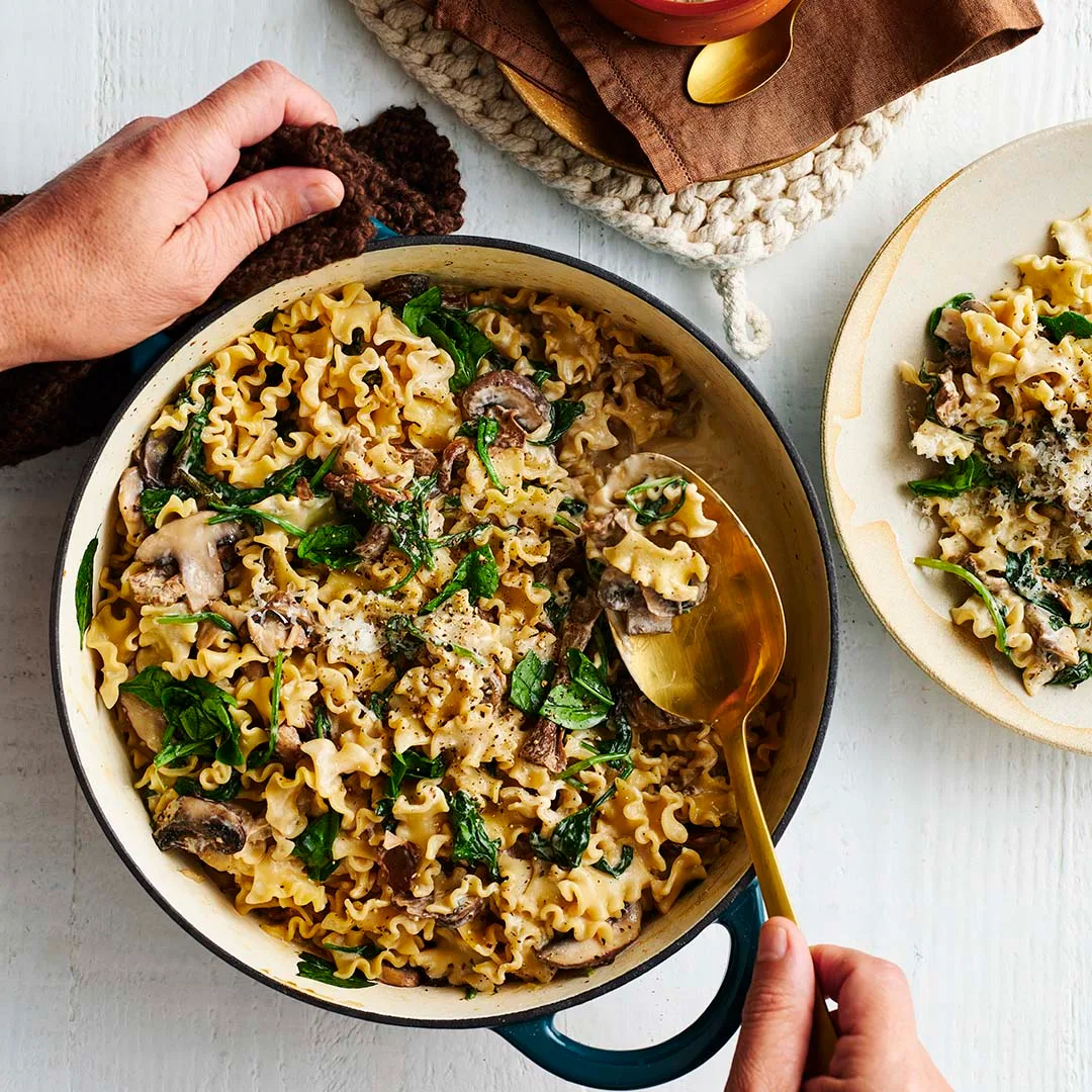mixed mushroom pasta