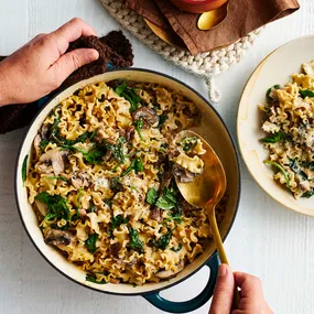 mixed mushroom pasta