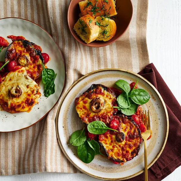 Mushroom parmigiana