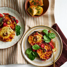 Mushroom parmigiana