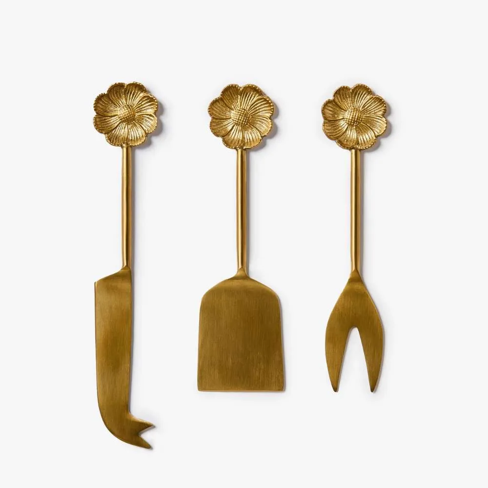 Wild Flower Cheese Knife Set (set of 3)