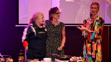 The Australian Women’s Weekly Health Summit food tips from Fran Abdallaoui and Julie Goodwin with Jess Rowe