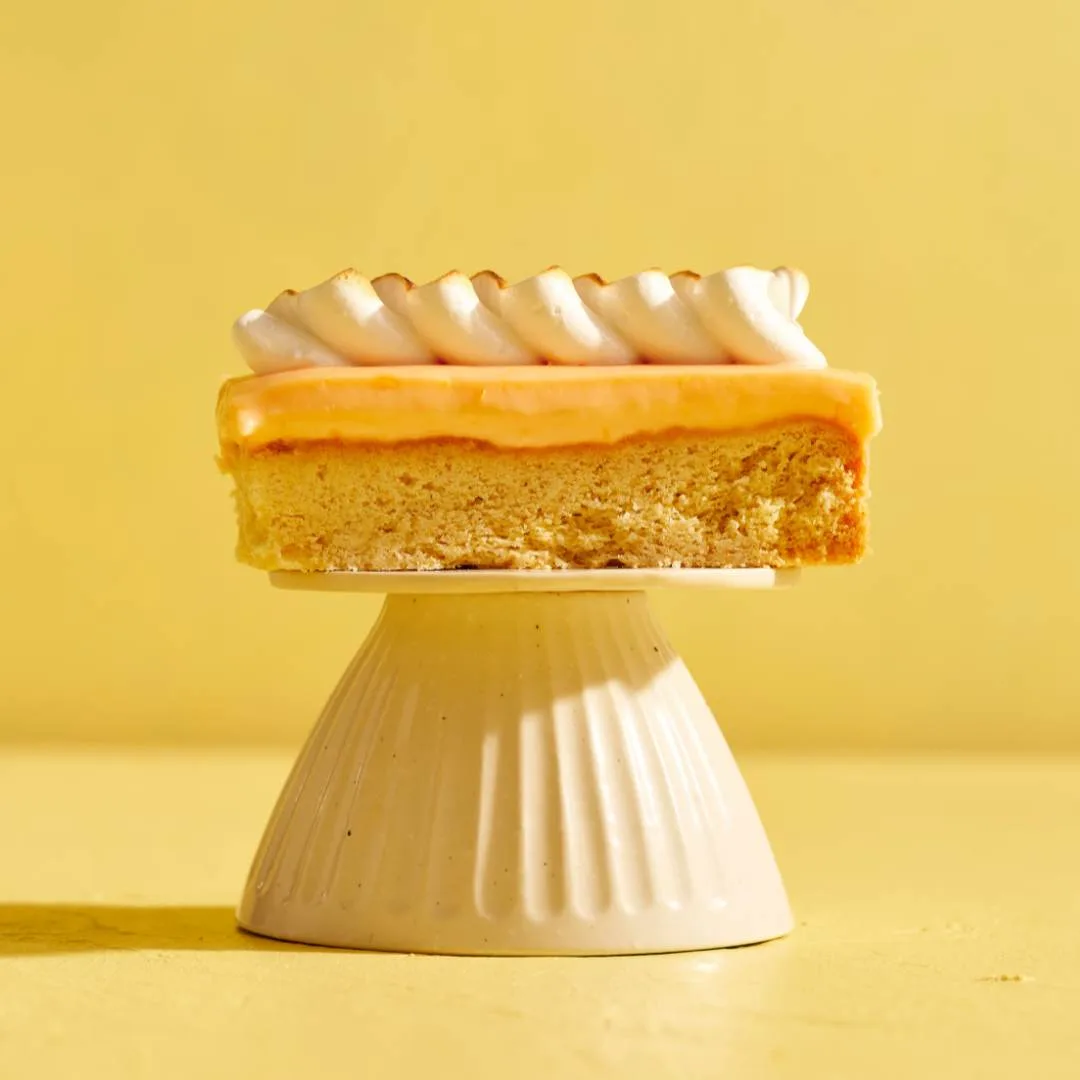 Orange cream meringue bars