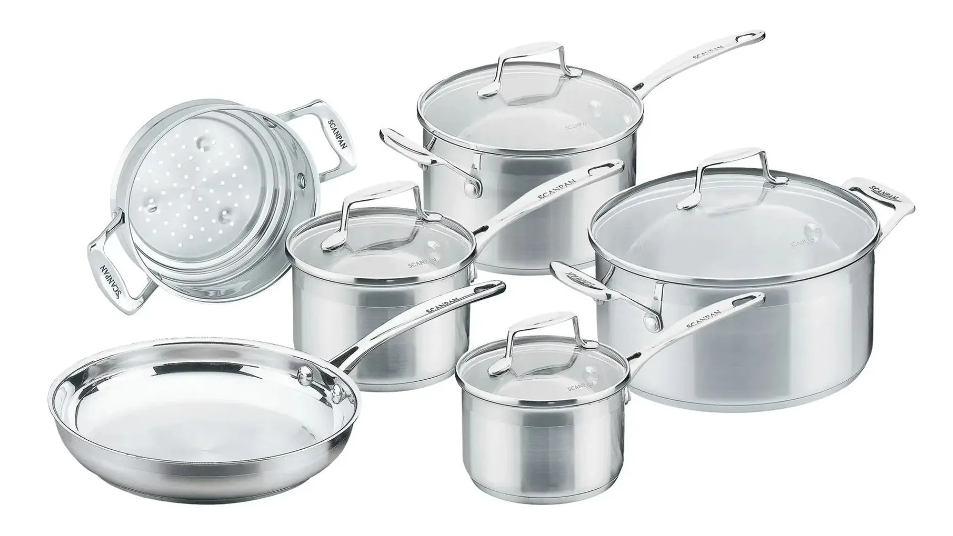 Scanpan Impact 6pc Stainless Steel Cookware Set