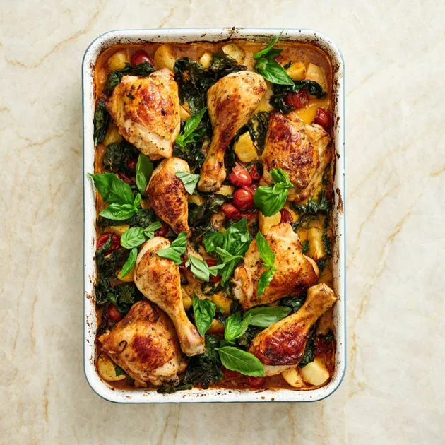 Tuscan chicken tray bake | Women's Weekly Food