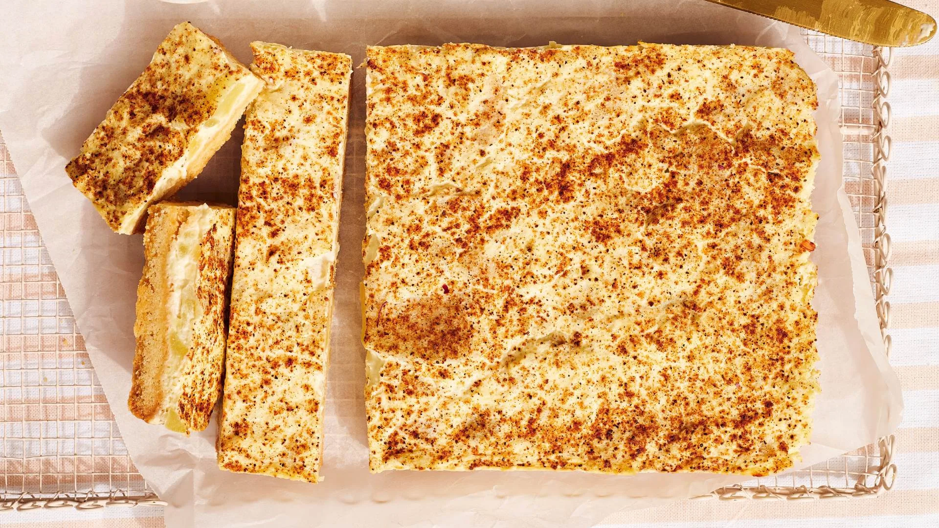 Apple and Sour Cream Slice