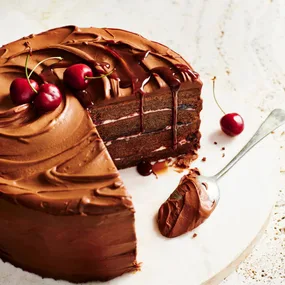 Chocolate cherry cake