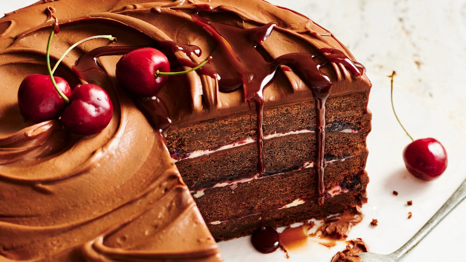 Chocolate cherry cake