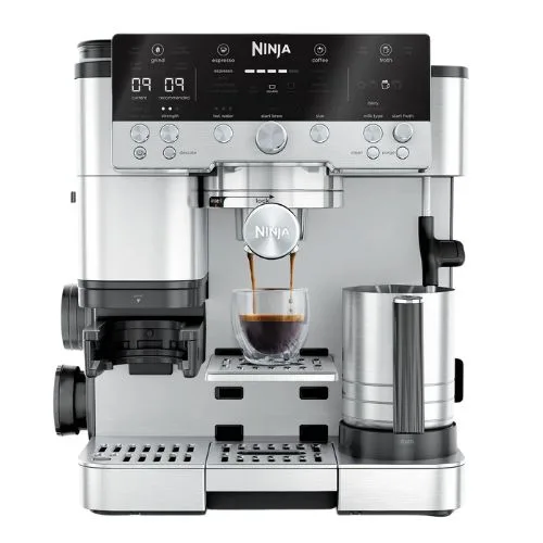 Ninja Luxe Café Premier Espresso Machine in stainless steel colour