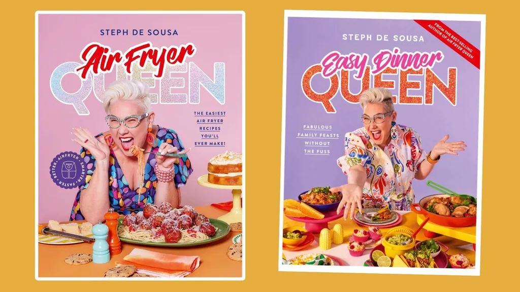 Steph De Sousa's cookbooks Air Fryer Queen and Easy Dinner Queen