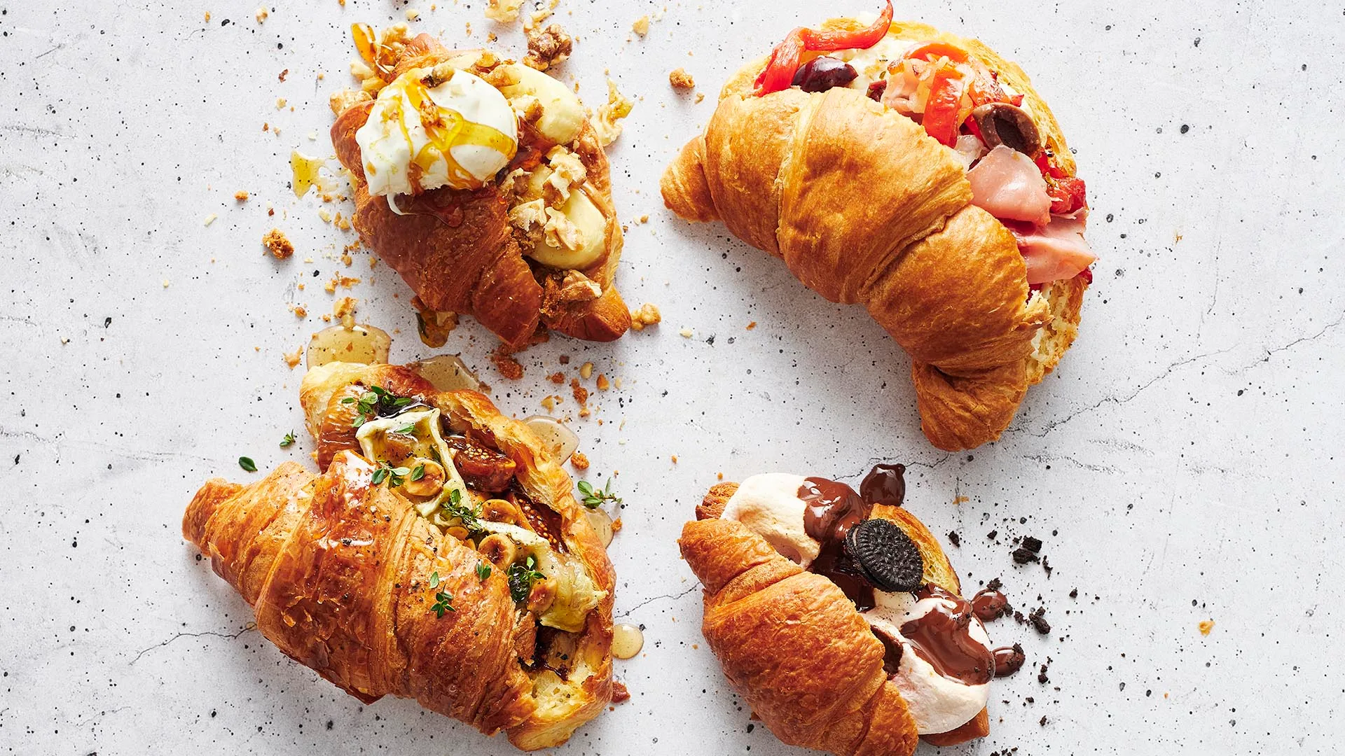 loaded croissants