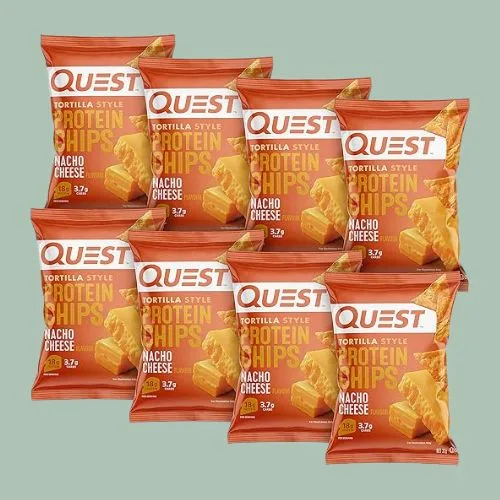 Quest Nutrition Tortilla Style Protein Chips, Nacho Cheese, High Protein - amazon prime day kitchen deals
