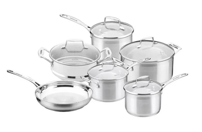 Scanpan Impact 6 Piece Cookset In Steel