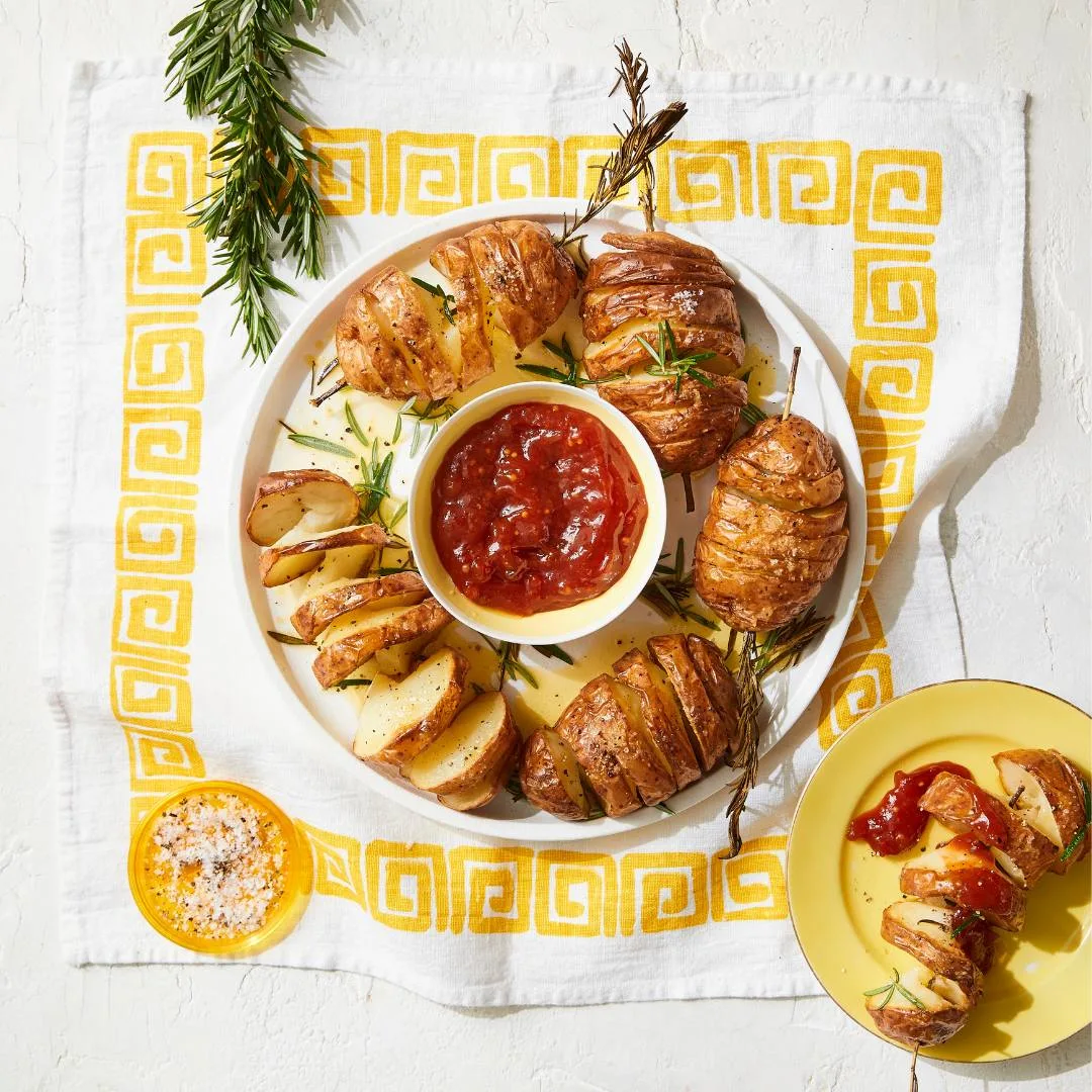 Spiral potatoes wreath