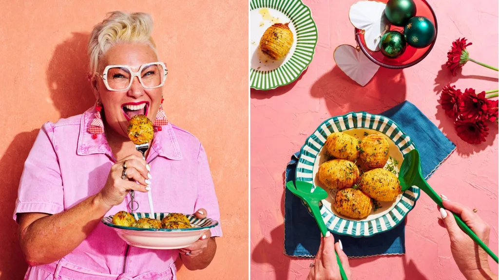 Steph De Sousa’s air fryer hasselback potatoes