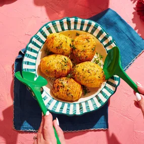 Steph De Sousa’s air fryer hasselback potatoes