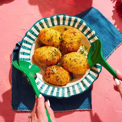 Steph De Sousa’s air fryer hasselback potatoes