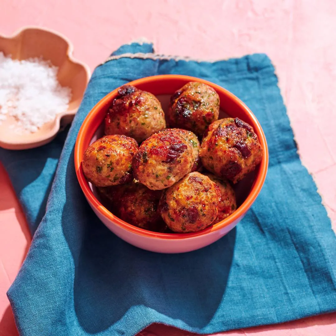 Steph De Sousa’s air turkey stuffing balls