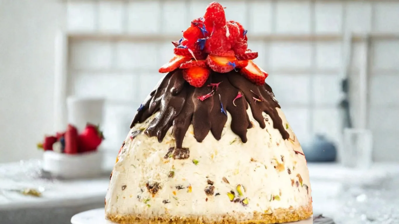 Frozen cheesecake pudding