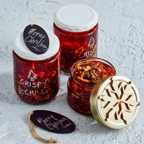 chilli crisp in jars for gifting