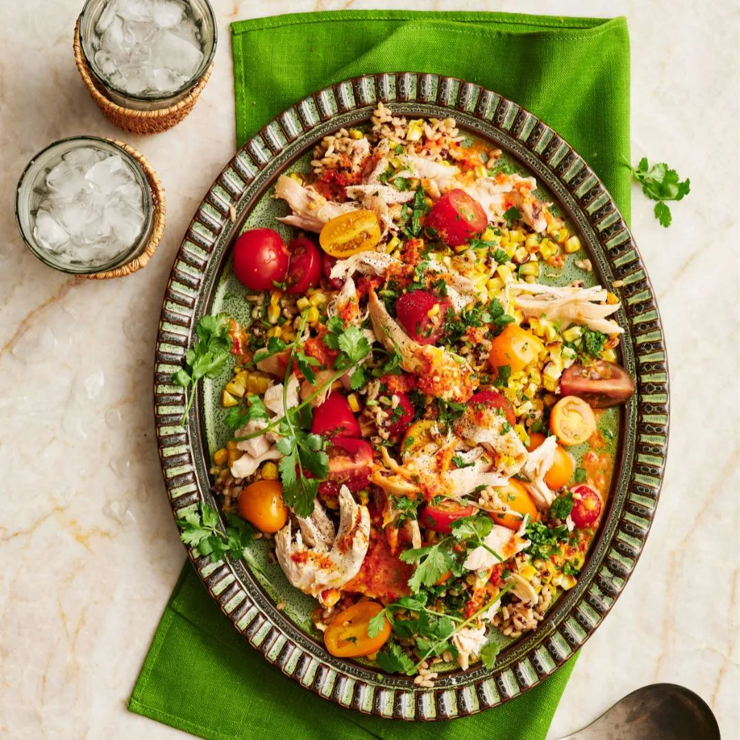 Barbecue chicken salad