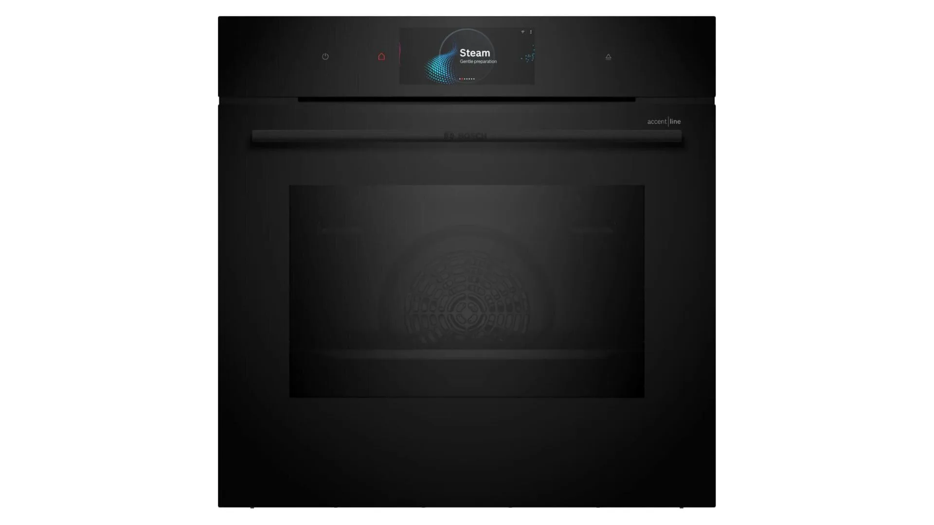Bosch Series 8 Accentline 60cm Built-in Oven with Steam Function Black HSG958DB1A
