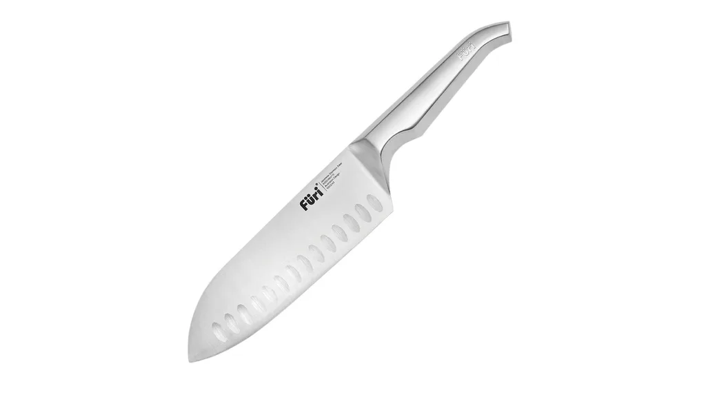 Furi Pro East/West Santoku Knife 17cm in stainless steel finish