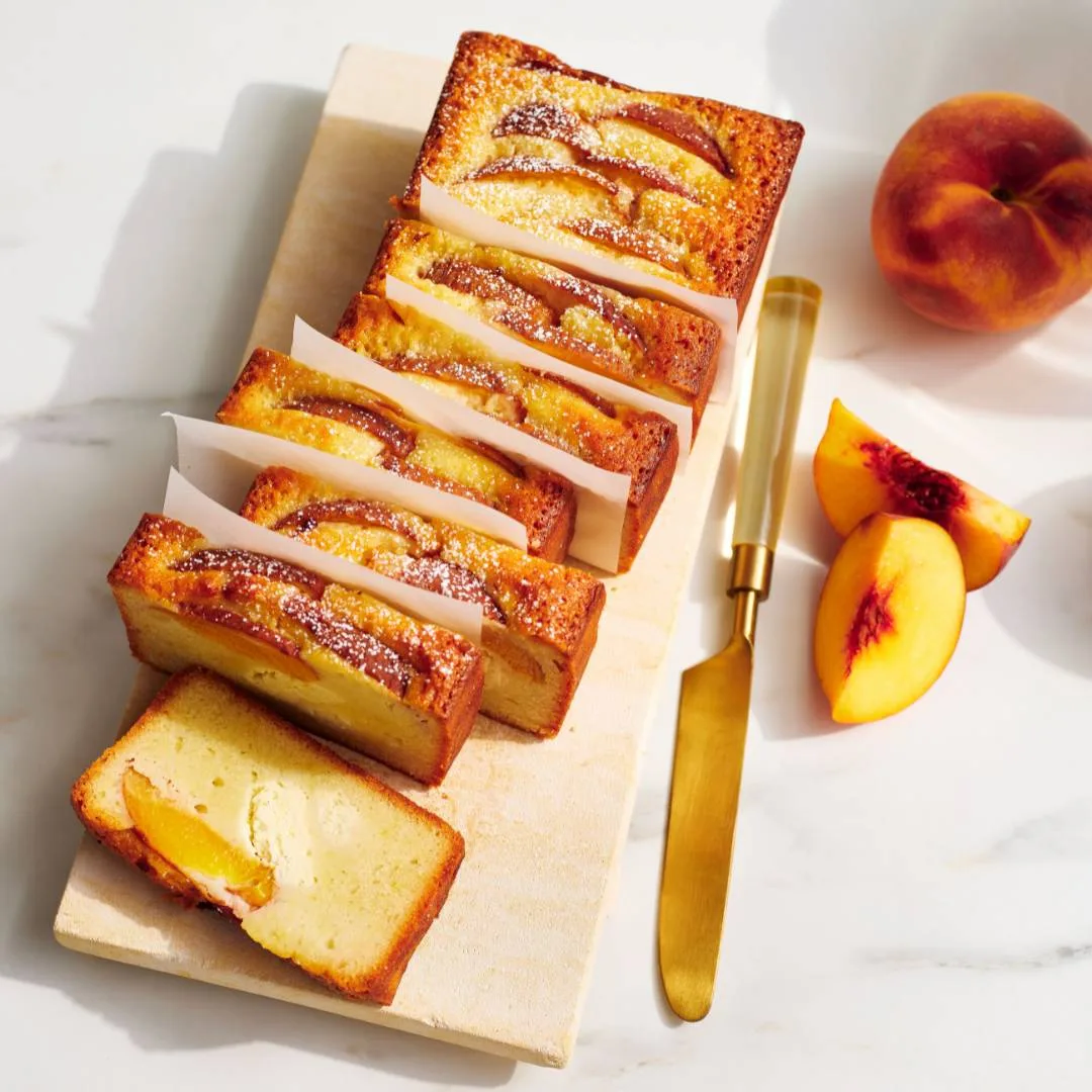 Peaches and cream cake