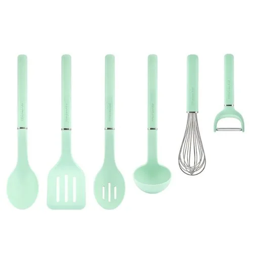KitchenAid 6 Piece Utensil Set - 2026 Colour of the Year Spearmint