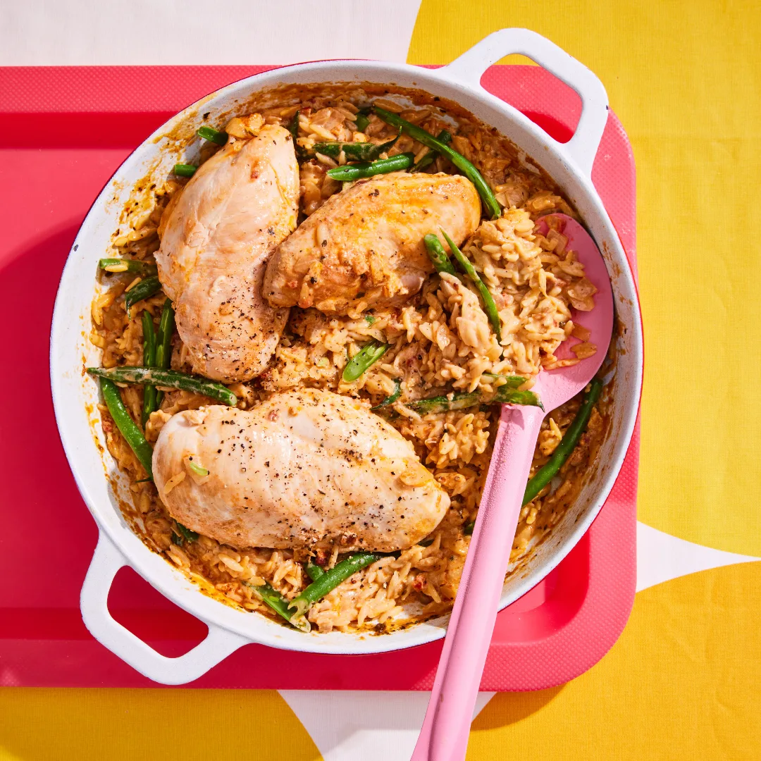 Steph de Sousa's marry me chicken risoni