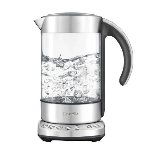 Breville The Smart Kettle BKE840CLR in Clear Glass/Stainless Steel