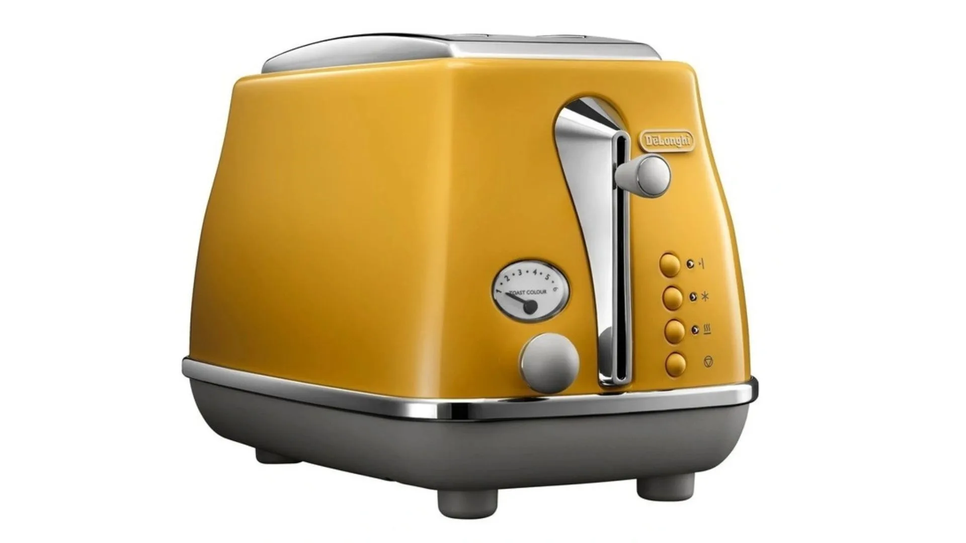 De'Longhi Icona Capitals 2 Slice Toaster in New York Yellow CTOC2003Y