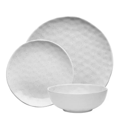 Ecology Speckle Dinner Set 12pc Milk - Kitchen Warehouse sale
