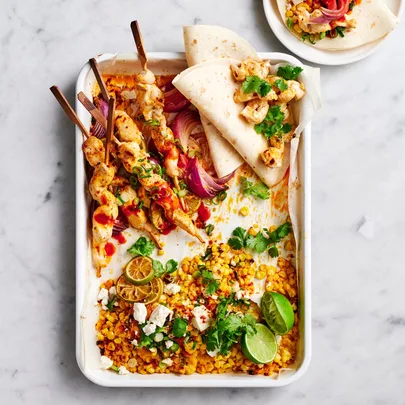 Mexican chicken tray bake