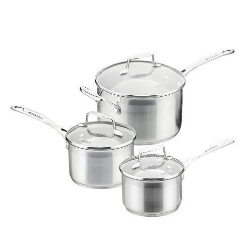 Scanpan Impact 3pc Stainless Steel Saucepan Set