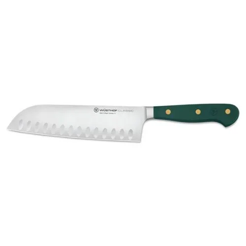 Wusthof Classic Santoku with Hollow Edge - Fresh Rosemary - 17cm