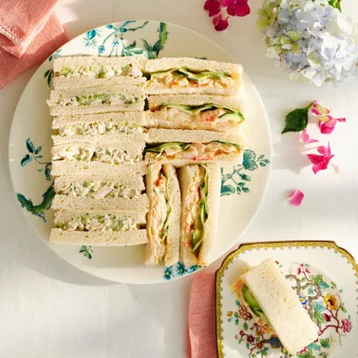 Fancy finger sandwiches for a high tea